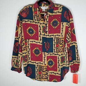 NWT Vintage Size 14 Button up Blouse.